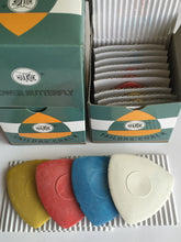 Load image into Gallery viewer, FULL BOX Tailors Chalk 10 pcs White Pink Yellow Blue Sewing Craft Seamstress Dressmaker Clothing Alterations And Repairs Shoemakers Bag Make