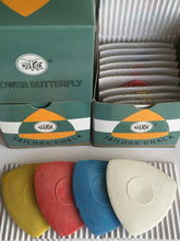 Load image into Gallery viewer, FULL BOX Tailors Chalk 10 pcs White Pink Yellow Blue Sewing Craft Seamstress Dressmaker Clothing Alterations And Repairs Shoemakers Bag Make