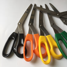 Load image into Gallery viewer, 8 1/2" SCISSORS STAINLESS STEEL Black Blue Dark Green Orange Red Yellow Sewing Craft Home Kitchen Office Multi Purpose Use