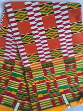 Load image into Gallery viewer, 1 yard Lovely Beautiful African Kente Ankara Quality 100% Cotton Fabric Sold By 1yard