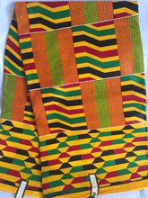 Load image into Gallery viewer, 1 yard Lovely Beautiful African Kente Ankara Quality 100% Cotton Fabric Sold By 1yard