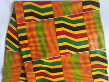 Load image into Gallery viewer, 1 yard Lovely Beautiful African Kente Ankara Quality 100% Cotton Fabric Sold By 1yard