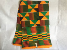Load image into Gallery viewer, 1 yard Lovely Beautiful African Kente Ankara Quality 100% Cotton Fabric Sold By 1yard