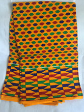 Load image into Gallery viewer, 1 yard Lovely Beautiful African Kente Ankara Quality 100% Cotton Fabric Sold By 1yard