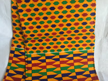 Load image into Gallery viewer, 1 yard Lovely Beautiful African Kente Ankara Quality 100% Cotton Fabric Sold By 1yard