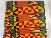 Load image into Gallery viewer, 1 yard Lovely Beautiful African Kente Ankara Quality 100% Cotton Fabric Sold By 1yard