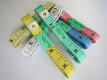 Load image into Gallery viewer, 3pcs 6pcs 12pcs Tape Measure 12mm Wide 60" Long Small Big Dressmaker Craft Sewing Measuring Ruler Different Colours Multi-purpose use