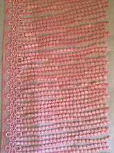 Load image into Gallery viewer, 1 yard PINK Fringe Quality Lace Trims 9 inches 23cm Drop/Wide Scrapbooking Cardmaking Wedding Dresses Sewing Craft Projects