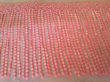 Load image into Gallery viewer, 1 yard PINK Fringe Quality Lace Trims 9 inches 23cm Drop/Wide Scrapbooking Cardmaking Wedding Dresses Sewing Craft Projects