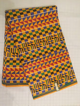 Load image into Gallery viewer, 1yard 2yards Lovely Beautiful African Kente Ankara Quality 100% Cotton Fabric Sold By 1 yard 2 yards