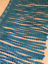 Load image into Gallery viewer, 1 yard BLUE GREEN Fringe Quality Lace Trims 9 inches 23cm Drop/Wide Scrapbooking Cardmaking Wedding Dresses Sewing Craft Projects