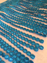Load image into Gallery viewer, 1 yard BLUE GREEN Fringe Quality Lace Trims 9 inches 23cm Drop/Wide Scrapbooking Cardmaking Wedding Dresses Sewing Craft Projects