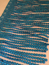 Load image into Gallery viewer, 1 yard BLUE GREEN Fringe Quality Lace Trims 9 inches 23cm Drop/Wide Scrapbooking Cardmaking Wedding Dresses Sewing Craft Projects