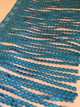Load image into Gallery viewer, 1 yard BLUE GREEN Fringe Quality Lace Trims 9 inches 23cm Drop/Wide Scrapbooking Cardmaking Wedding Dresses Sewing Craft Projects