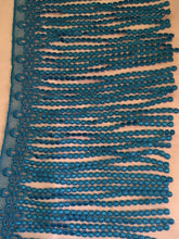 Load image into Gallery viewer, 1 yard BLUE GREEN Fringe Quality Lace Trims 9 inches 23cm Drop/Wide Scrapbooking Cardmaking Wedding Dresses Sewing Craft Projects