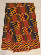 Load image into Gallery viewer, 1yard 2yards Lovely Beautiful African Kente Ankara Quality 100% Cotton Fabric Sold By 1 yard 2 yards