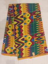 Load image into Gallery viewer, 1yard 2yards Lovely Beautiful African Kente Ankara Quality 100% Cotton Fabric Sold By 1 yard 2 yards
