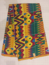 Load image into Gallery viewer, 1yard 2yards Lovely Beautiful African Kente Ankara Quality 100% Cotton Fabric Sold By 1 yard 2 yards
