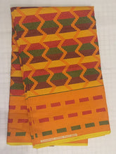 Load image into Gallery viewer, 1yard 2yards Lovely Beautiful African Kente Ankara Quality 100% Cotton Fabric Sold By 1 yard 2 yards