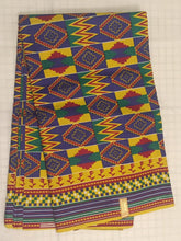 Load image into Gallery viewer, 1yard 2yards Lovely Beautiful African Kente Ankara Quality 100% Cotton Fabric Sold By 1 yard 2 yards