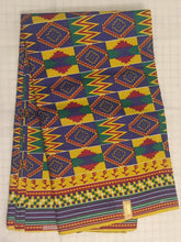 Load image into Gallery viewer, 1yard 2yards Lovely Beautiful African Kente Ankara Quality 100% Cotton Fabric Sold By 1 yard 2 yards