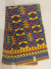 Load image into Gallery viewer, 1yard 2yards Lovely Beautiful African Kente Ankara Quality 100% Cotton Fabric Sold By 1 yard 2 yards