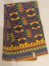 Load image into Gallery viewer, 1yard 2yards Lovely Beautiful African Kente Ankara Quality 100% Cotton Fabric Sold By 1 yard 2 yards