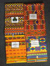 Load image into Gallery viewer, 6 yards Lovely Beautiful African Kente Ankara Quality 100% Cotton Fabric Sold By 6 yards
