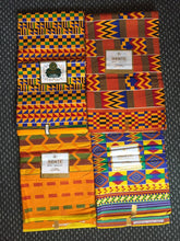 Load image into Gallery viewer, 6 yards Lovely Beautiful African Kente Ankara Quality 100% Cotton Fabric Sold By 6 yards