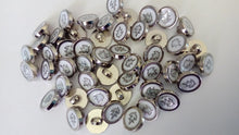 Load image into Gallery viewer, 10 20 50 Silver Leaf White Shank Quality Buttons 13mm Wide Dresses Tops Coats Babies Blazers Shirt Sewing Craft