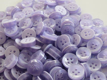 Load image into Gallery viewer, 50 100 LILAC Quality Buttons Shirt Sewing Craft 12mm Wide More Colours Also Available