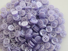 Load image into Gallery viewer, 50 100 LILAC Quality Buttons Shirt Sewing Craft 12mm Wide More Colours Also Available