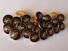 Load image into Gallery viewer, 5 10 GOLD DARK BROWN Lion King Shank 16mm 18mm 21mm Wide Quality Buttons Dresses Tops Coats Suits Jackets Blazers Shirt Sewing Craft