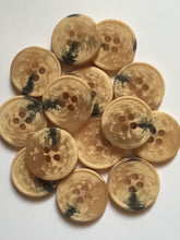 Load image into Gallery viewer, 10 20 BROWN 23mm Wide Quality Beautiful Buttons Jacket Shirt Sewing Craft 4 Holes