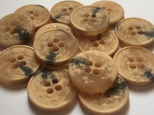 Load image into Gallery viewer, 10 20 BROWN 23mm Wide Quality Beautiful Buttons Jacket Shirt Sewing Craft 4 Holes
