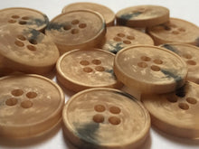 Load image into Gallery viewer, 10 20 BROWN 23mm Wide Quality Beautiful Buttons Jacket Shirt Sewing Craft 4 Holes