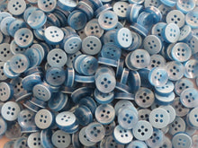 Load image into Gallery viewer, 50 100 BLUE Quality Buttons Shirt Sewing Craft 12mm Wide More Colours Also Available