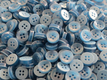 Load image into Gallery viewer, 50 100 BLUE Quality Buttons Shirt Sewing Craft 12mm Wide More Colours Also Available