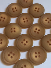 Load image into Gallery viewer, 10 20 BROWN 21mm Wide Quality Beautiful Buttons Jacket Shirt Sewing Craft 4 Holes