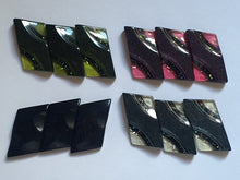 Load image into Gallery viewer, 5 STRIPES SHINE Quality Buttons 34mm x 17mm Sewing Craft Jacket Shirt Skirt Trousers Coat Different Colours Also Available