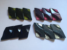 Load image into Gallery viewer, 5 STRIPES SHINE Quality Buttons 34mm x 17mm Sewing Craft Jacket Shirt Skirt Trousers Coat Different Colours Also Available