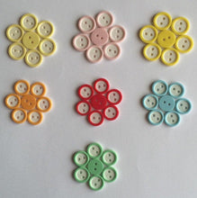 Load image into Gallery viewer, 20 40 WHITE Round Buttons 12mm 13mm Wide Different Colours Sewing Craft Jacket Shirt Skirt Trousers Coat Many Colours 2 holes