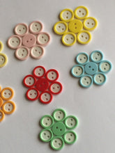Load image into Gallery viewer, 20 40 WHITE Round Buttons 12mm 13mm Wide Different Colours Sewing Craft Jacket Shirt Skirt Trousers Coat Many Colours 2 holes
