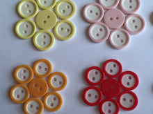Load image into Gallery viewer, 20 40 WHITE Round Buttons 12mm 13mm Wide Different Colours Sewing Craft Jacket Shirt Skirt Trousers Coat Many Colours 2 holes