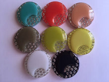 Load image into Gallery viewer, 5 10 SHINE GLITTER BLING Buttons 26mm Wide Sewing Craft Jacket Shirt Skirt Different Colours