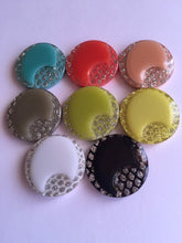 Load image into Gallery viewer, 5 10 SHINE GLITTER BLING Buttons 26mm Wide Sewing Craft Jacket Shirt Skirt Different Colours