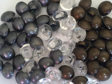 Load image into Gallery viewer, 10 CLEAR White Antique Domed Brass Bronze Grey Yellow Peach Shank Quality Buttons 13mm Wide Coats Blazers Shirt Dresses Jacket