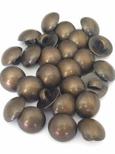 Load image into Gallery viewer, 10 CLEAR White Antique Domed Brass Bronze Grey Yellow Peach Shank Quality Buttons 13mm Wide Coats Blazers Shirt Dresses Jacket