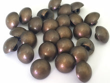 Load image into Gallery viewer, 10 CLEAR White Antique Domed Brass Bronze Grey Yellow Peach Shank Quality Buttons 13mm Wide Coats Blazers Shirt Dresses Jacket