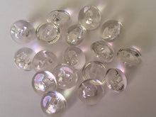 Load image into Gallery viewer, 10 CLEAR White Antique Domed Brass Bronze Grey Yellow Peach Shank Quality Buttons 13mm Wide Coats Blazers Shirt Dresses Jacket